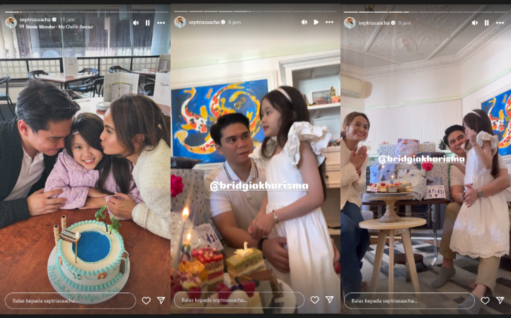 Perayaan ulang tahun anak Acha Septriasa dan Vicky Kharisma